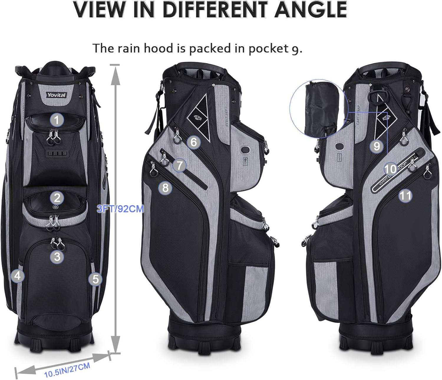 Elevate Your Game with the  14 Way Golf Cart Bag – Stylish, Functional & Ready for Any Weather! 🏌️‍♂️⛳️ #GolfStyle #