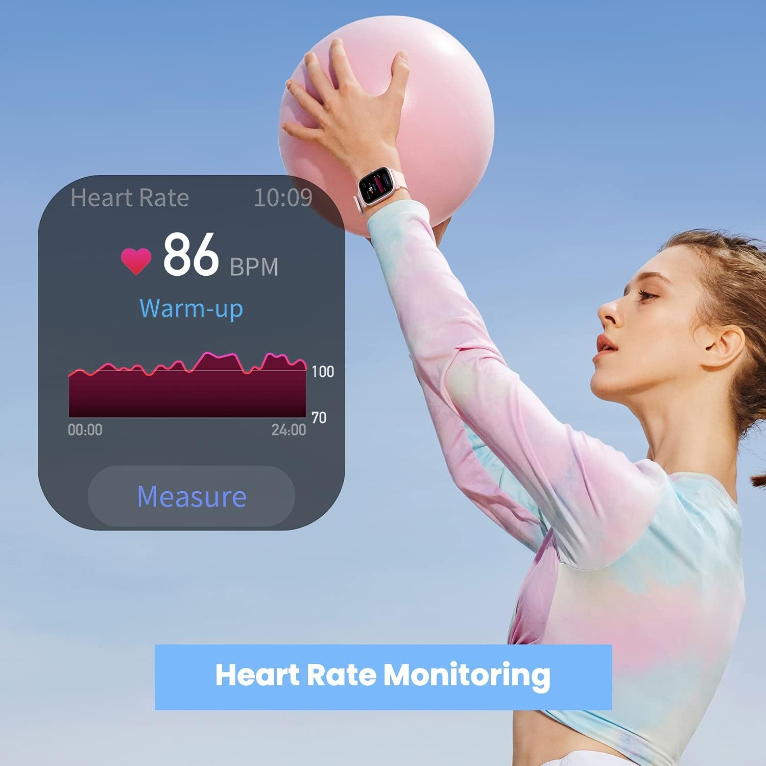 GTS 2 Mini Smart Watch for Women, Alexa Built-In, GPS,14 Days Battery Life, Fitness Tracker with 70+ Sports Modes, Blood Oxygen Heart Rate Monitor, 1.55" AMOLED Screen, 5 ATM Waterproof-Pink