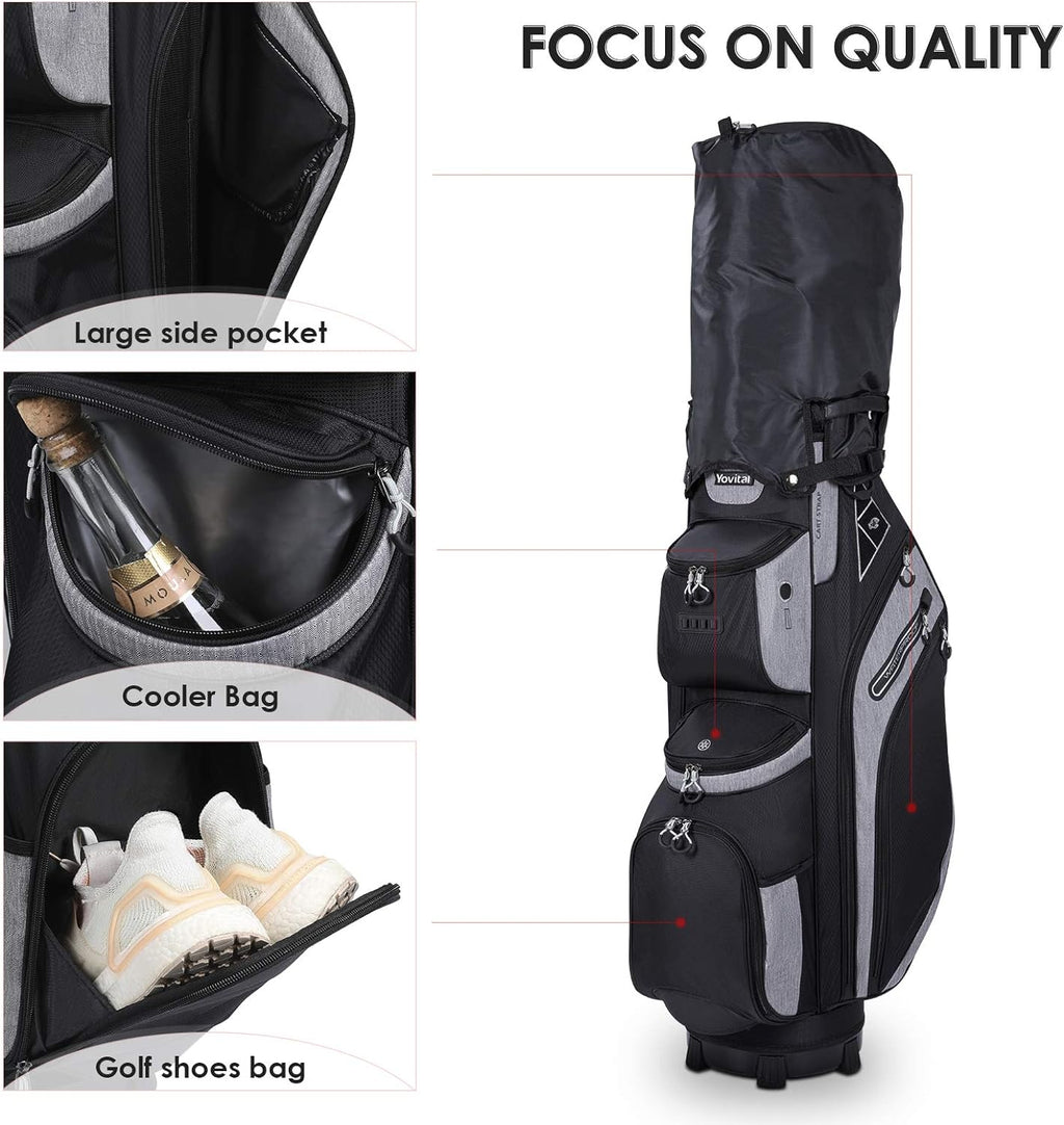 Elevate Your Game with the  14 Way Golf Cart Bag – Stylish, Functional & Ready for Any Weather! 🏌️‍♂️⛳️ #GolfStyle #