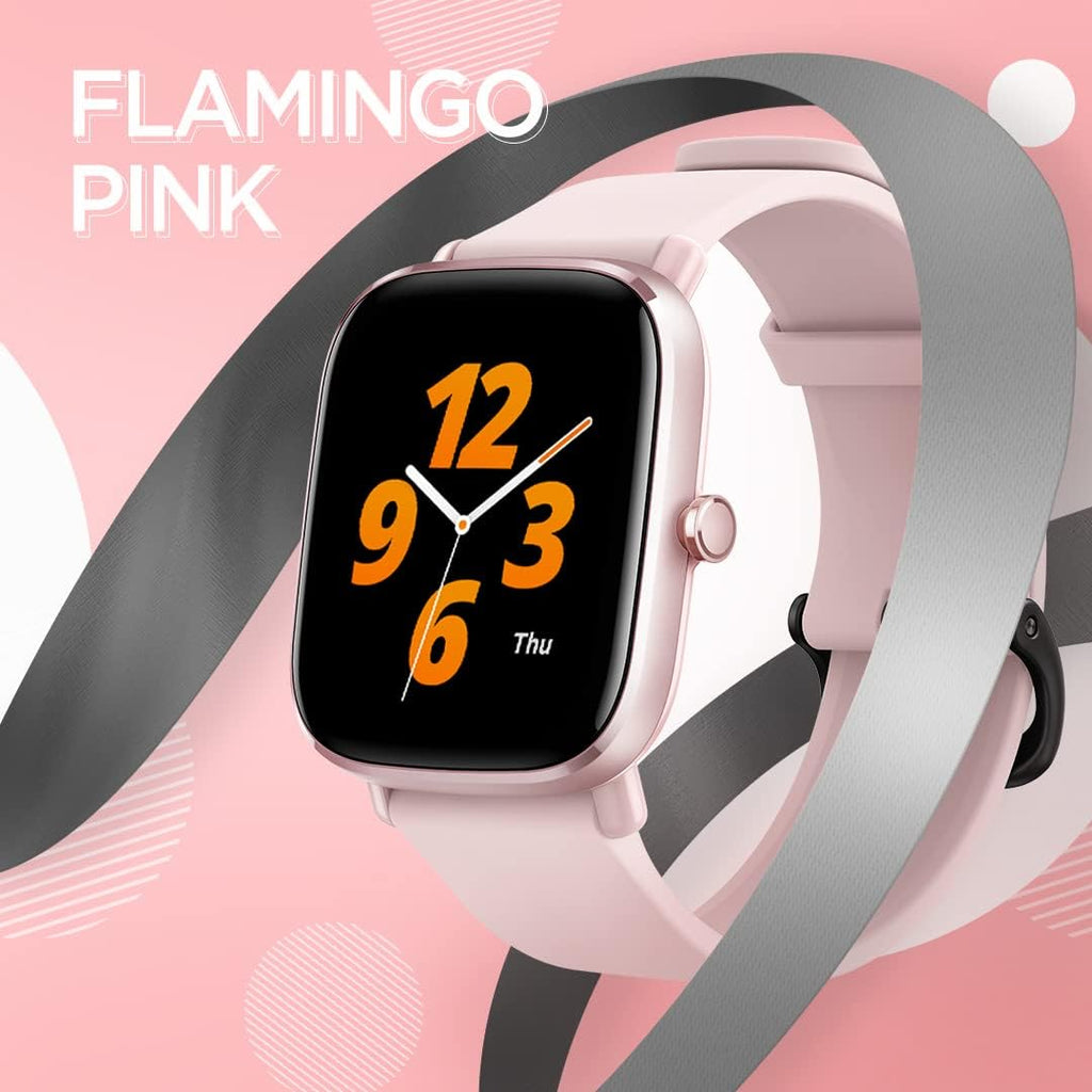 GTS 2 Mini Smart Watch for Women, Alexa Built-In, GPS,14 Days Battery Life, Fitness Tracker with 70+ Sports Modes, Blood Oxygen Heart Rate Monitor, 1.55" AMOLED Screen, 5 ATM Waterproof-Pink